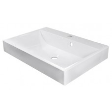РАКОВИНА НАКЛАДНАЯ FANCY MARBLE VARNA 600, БЕЛАЯ